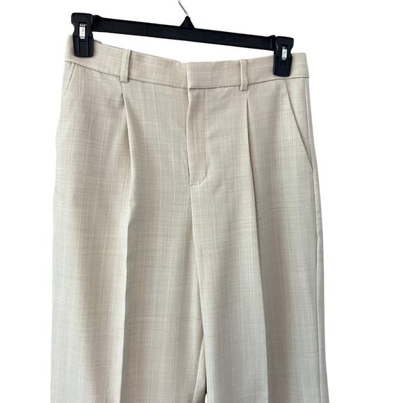 Mango Cream Pleated Trousers size 6 - Picture 2 of 6